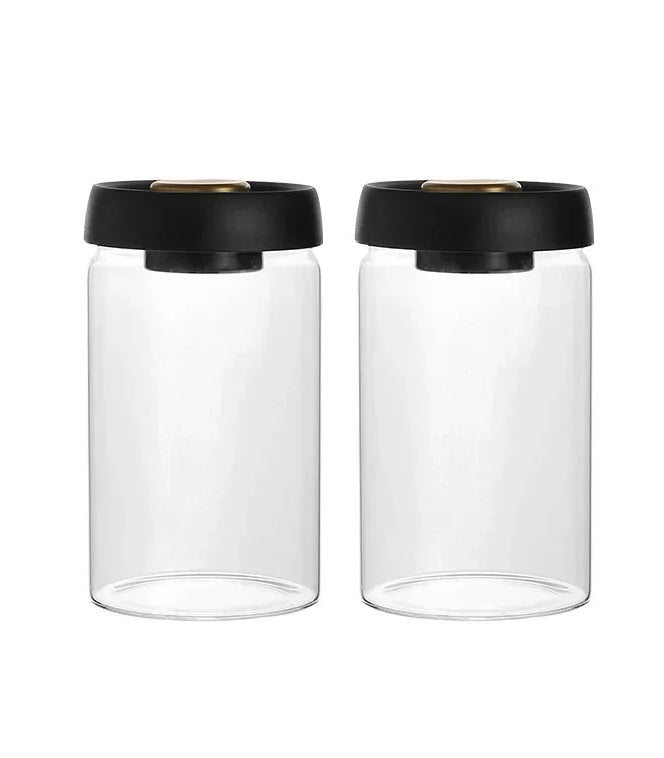 Vacuum-Sealed Glass Jar For Coffee Beans Tea Milk Powder Storage