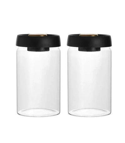 Vacuum-Sealed Glass Jar For Coffee Beans Tea Milk Powder Storage