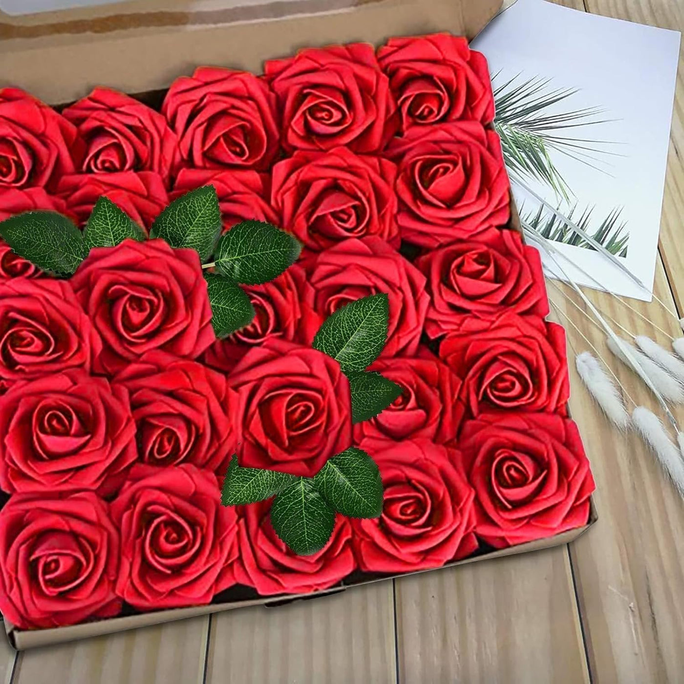 Valentine's Rose Bliss Artificial Rose Set For Wedding Party Decor