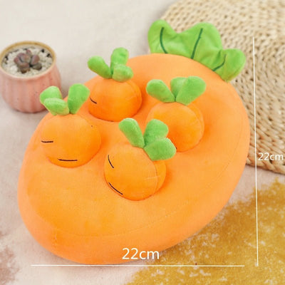 Vegetable Chew Pet Toy Durable Interactive Farm Design