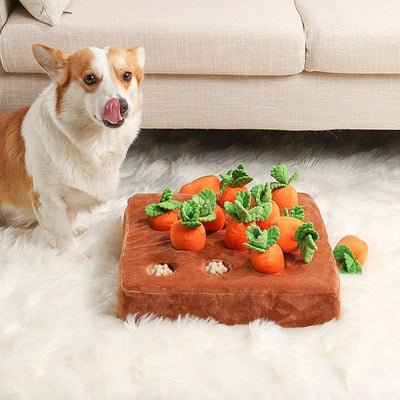 Vegetable Chew Pet Toy Durable Interactive Farm Design