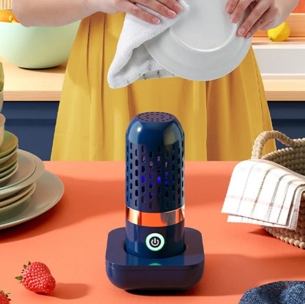 Vegetable Disinfection Machine Wireless Capsule Shape Portable Cleaner