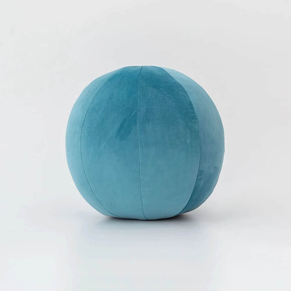 Velvet Plush Ball Pillow Soft Cozy Decorative Floor Pillow For Sofa