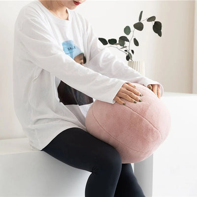 Velvet Plush Ball Pillow Soft Cozy Decorative Floor Pillow For Sofa