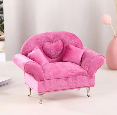 Velvet Sofa Jewelry Box Elegant Organizer For Rings And Accessories