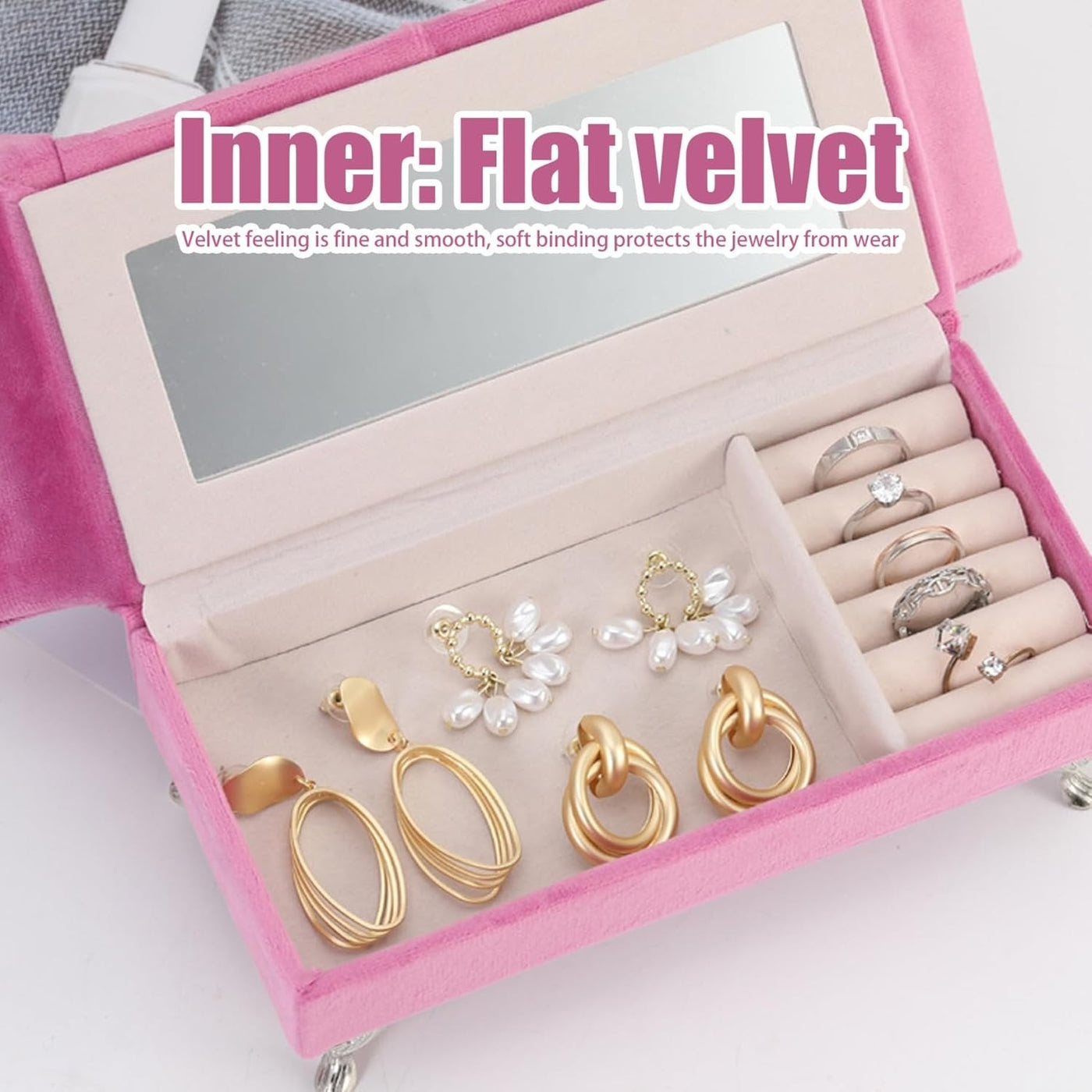 Velvet Sofa Jewelry Box Elegant Organizer For Rings And Accessories