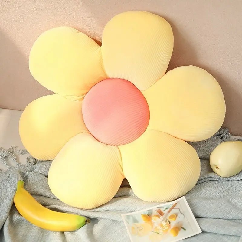 Plush Daisy Flower Pillow Soft Petal Cushion Toy For Girls And Babies