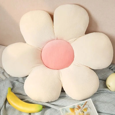 Plush Daisy Flower Pillow Soft Petal Cushion Toy For Girls And Babies