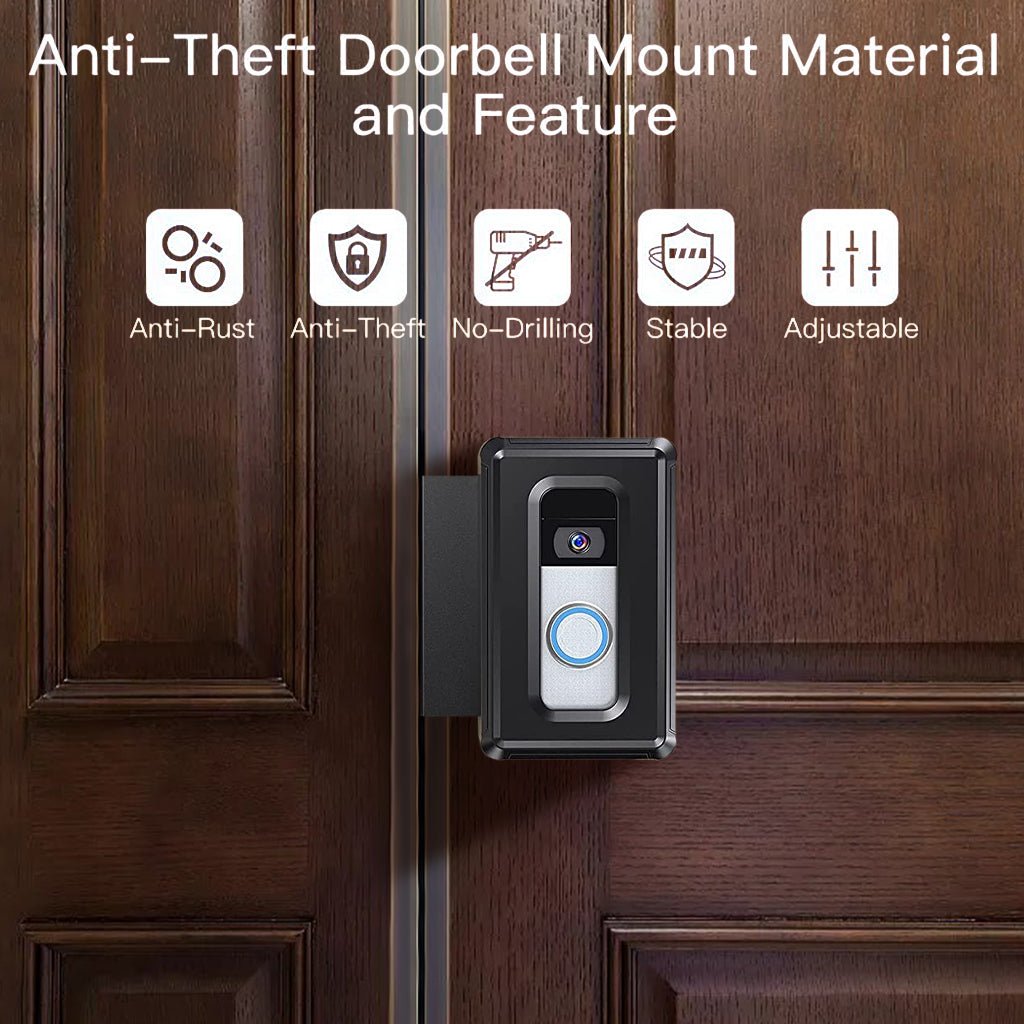 Video Doorbell Door Mount Adjustable Secure Installation Bracket