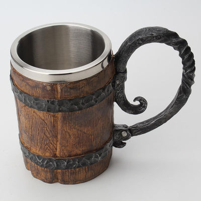 Viking Tavern Mug Rustic Ceramic Drinking Cup For Home Use