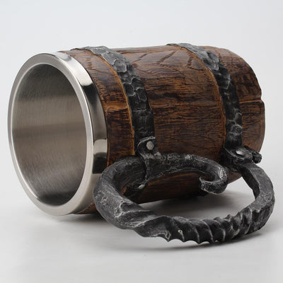 Viking Tavern Mug Rustic Ceramic Drinking Cup For Home Use