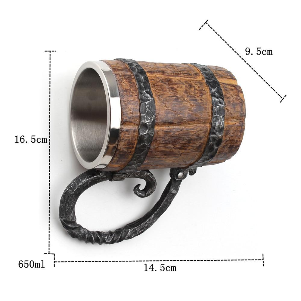 Viking Tavern Mug Rustic Ceramic Drinking Cup For Home Use
