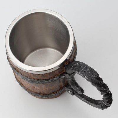 Viking Tavern Mug Rustic Ceramic Drinking Cup For Home Use