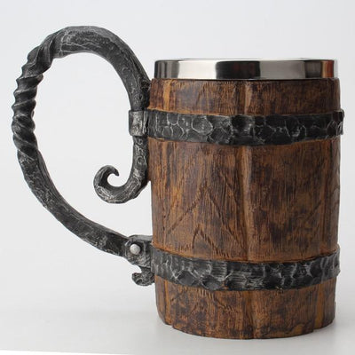 Viking Tavern Mug Rustic Ceramic Drinking Cup For Home Use