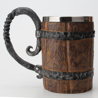 Viking Tavern Mug Rustic Ceramic Drinking Cup For Home Use