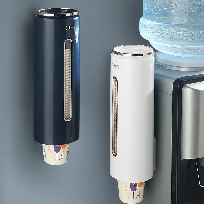 Wall Mounted Disposable Cup Dispenser For Home Office Lounge Gym