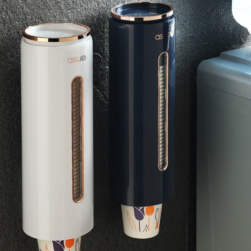 Wall Mounted Disposable Cup Dispenser For Home Office Lounge Gym