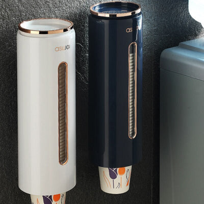 Wall Mounted Disposable Cup Dispenser For Home Office Lounge Gym