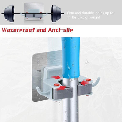 Wall Mounted Broom Grippers For Secure And Easy Storage