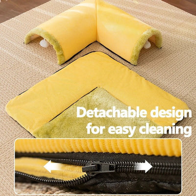 Warm Thick Cat Tunnel Bed Soft Cozy Pet Nest