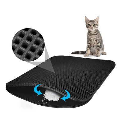 Waterproof Cat Litter Mat Non Slip Easy Clean Pet Floor Protector