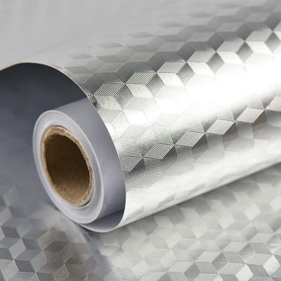 Waterproof Oil Proof Aluminum Foil Kitchen Wall Stickers Self Adhesive