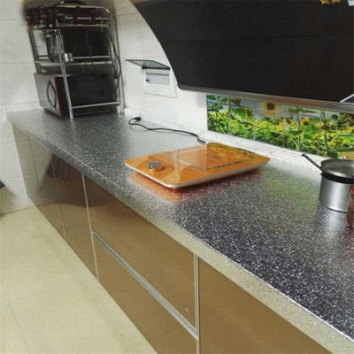 Waterproof Oil Proof Aluminum Foil Kitchen Wall Stickers Self Adhesive