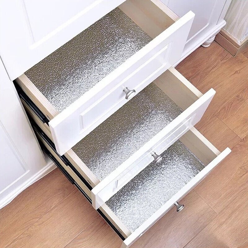Waterproof Oil Proof Aluminum Foil Kitchen Wall Stickers Self Adhesive