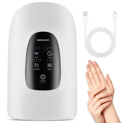 Wireless Electric Hand Massager With Air Compression And Heat Therapy