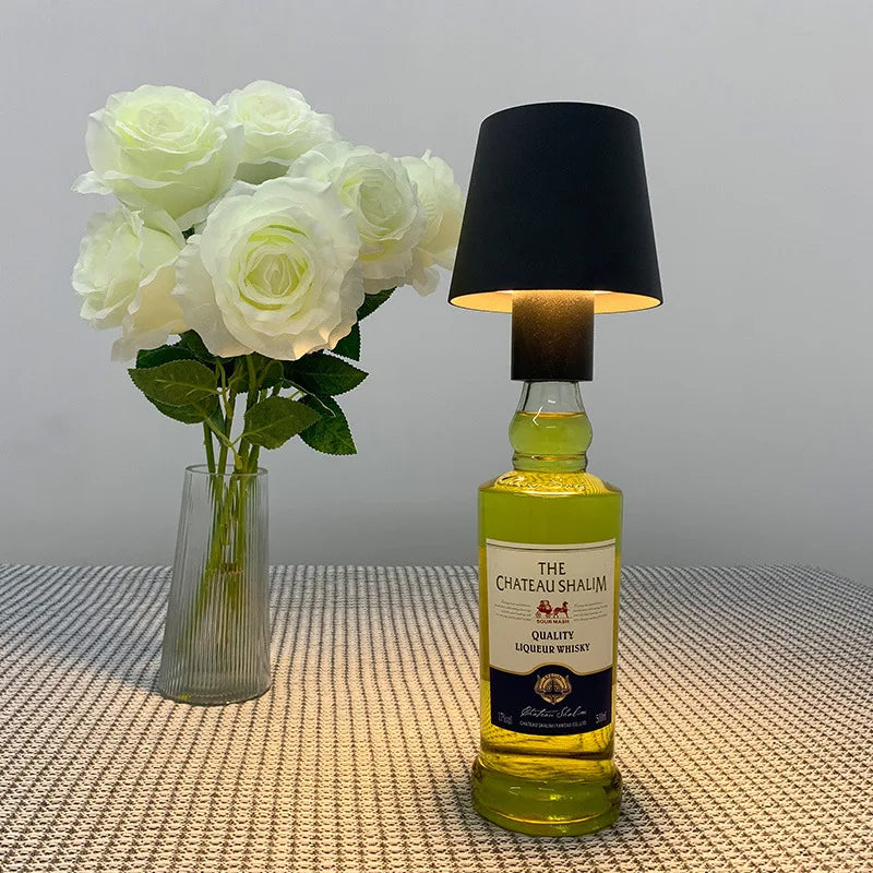 Portable LED Wine Bottle Lamp Rechargeable Ambient Light For Bars