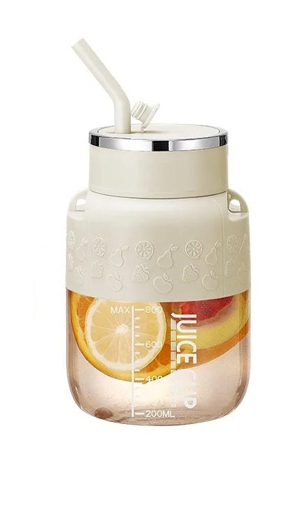Electric Fruit Juicer 800ml USB Rechargeable Smoothie Mixer