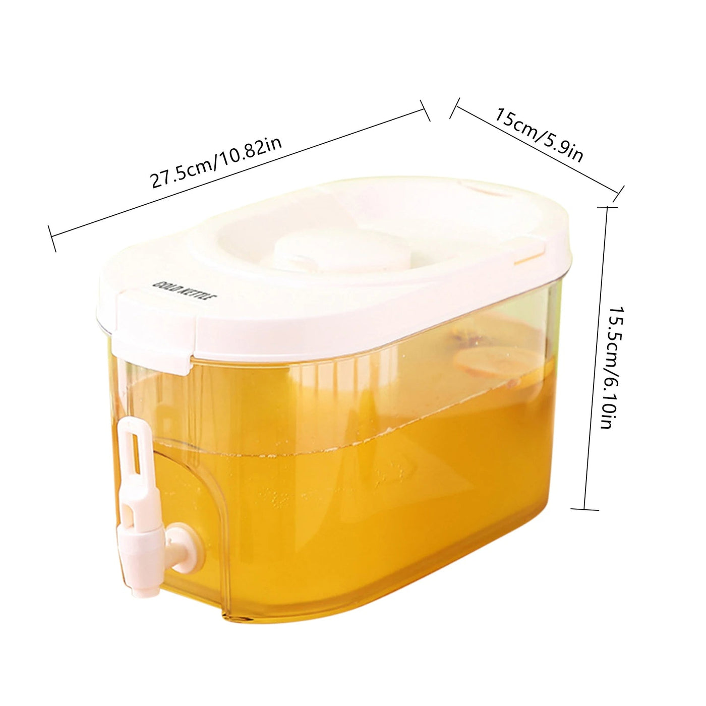 Cold Beverage Dispenser Jug Large Refrigerator Kettle With Faucet