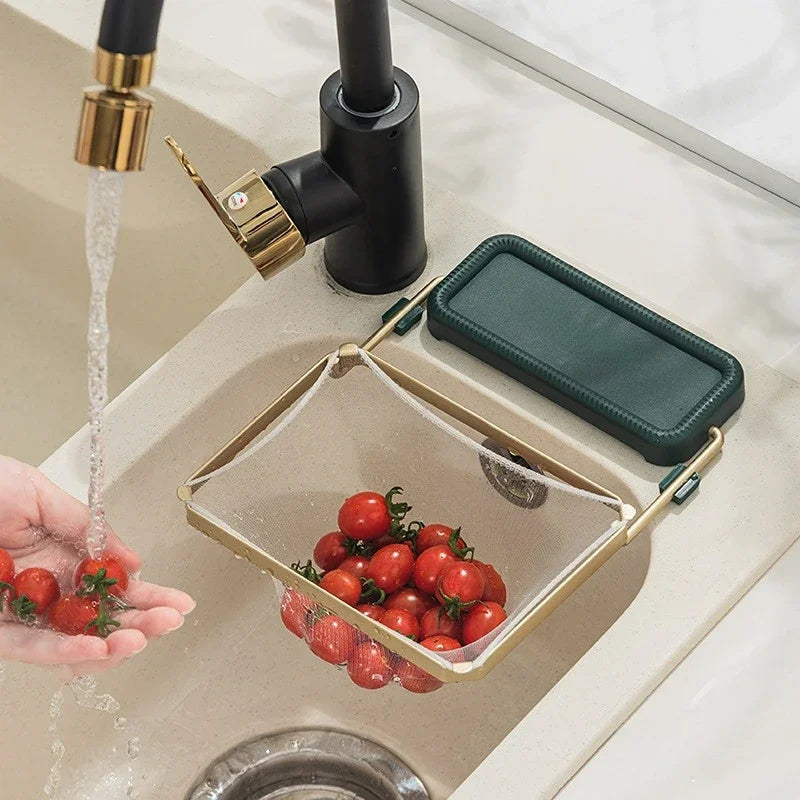Sink Drain Basket Mesh Strainer For Food Waste Fruits Vegetables