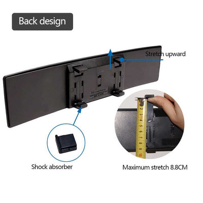 Wide Angle Panoramic Rearview Mirror For Enhanced Road Visibility