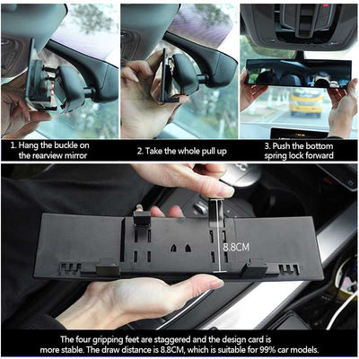Wide Angle Panoramic Rearview Mirror For Enhanced Road Visibility
