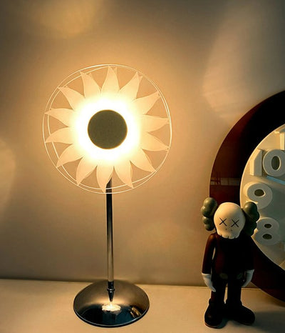 Windmill Sunflower LED Table Lamp Crystal Decorative Light
