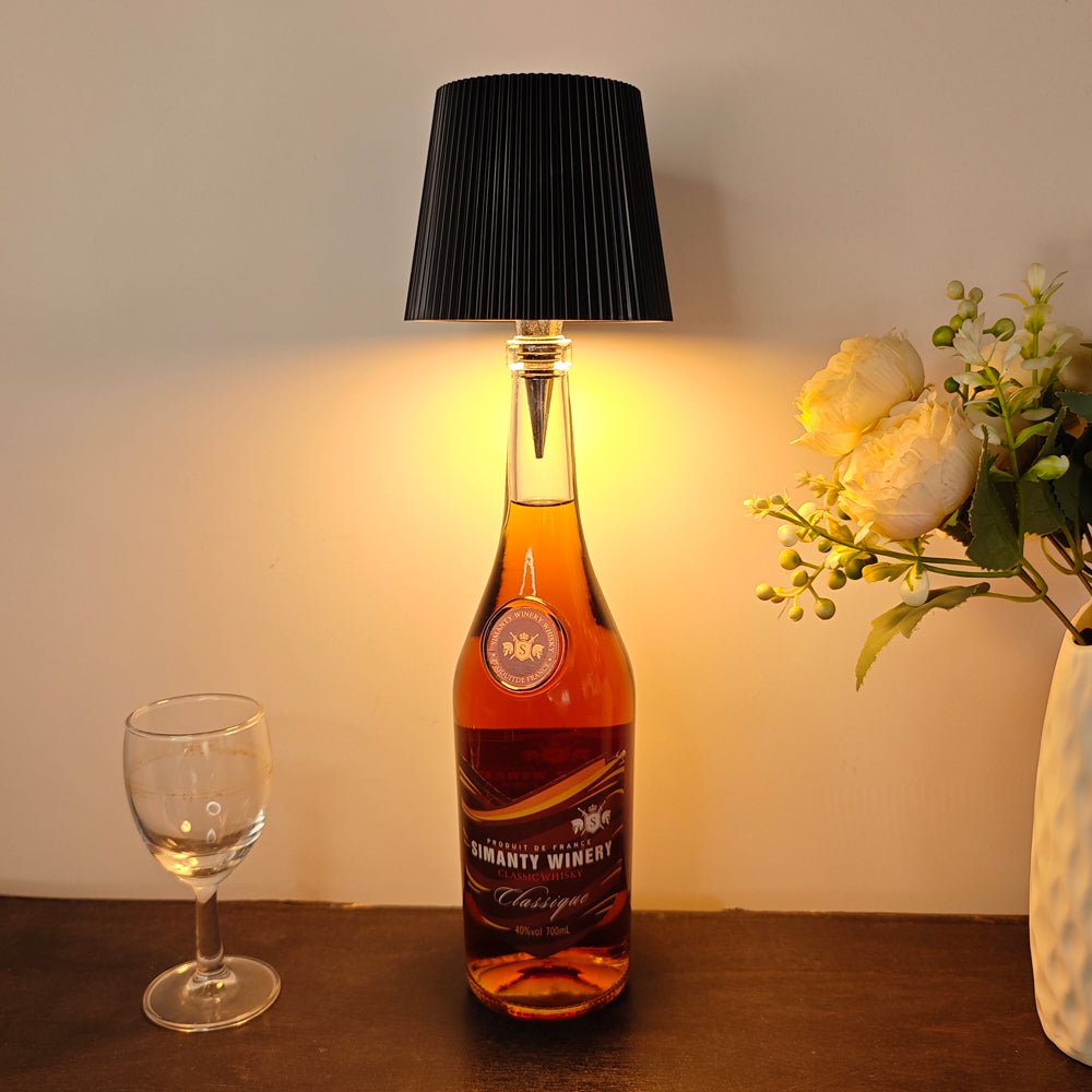 LED Wine Bottle Lamp Rechargeable Touch Control Wireless Night Light