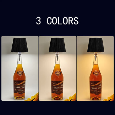 LED Wine Bottle Lamp Rechargeable Touch Control Wireless Night Light