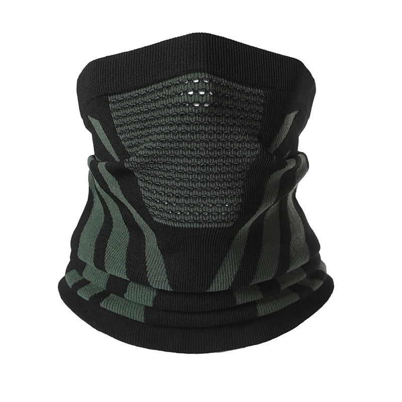 Thermal Knitted Bandana Mask Windproof Breathable Warm Neck Warmer