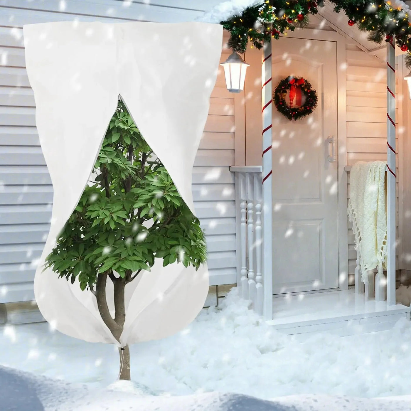 Winter Plant Frost Protection Cover For Shrubs Trees Insulation