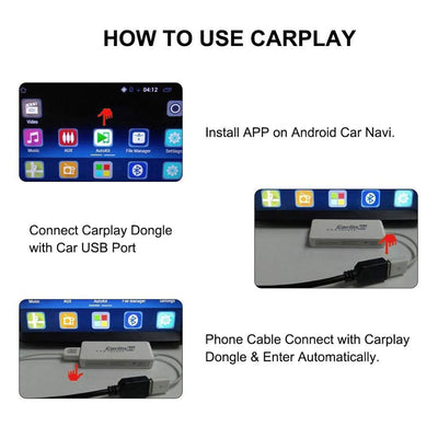 Wireless CarPlay Dongle Adapter For Easy Car Smartphone Integration