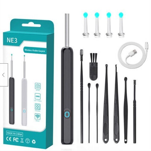 Wireless Earwax Remover Oscope Tool With 1080P Camera Kit