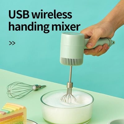 Wireless Electric Hand Mixer Cordless 3 Speeds For Baking Cooking