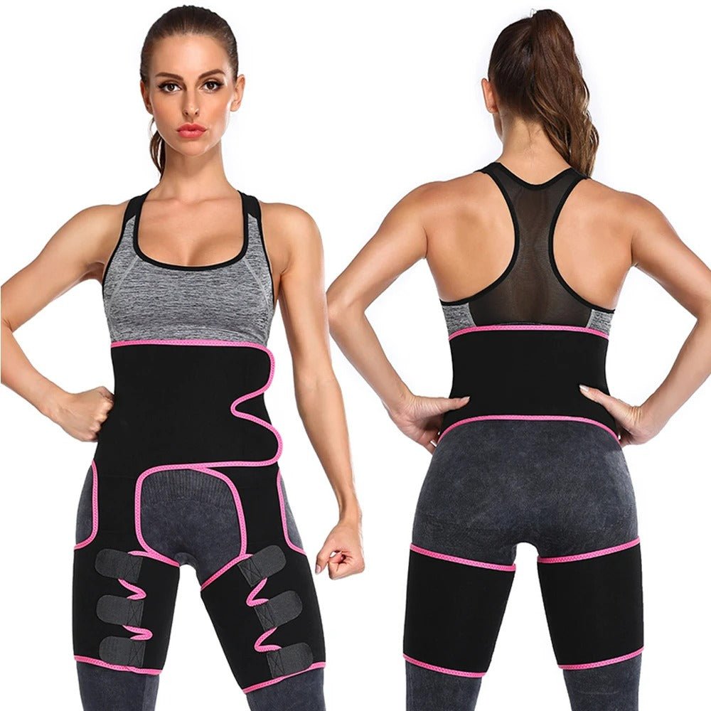 Women Sweat Slim Butt And Thigh Body Shaper Double Strap Sculpting Belt