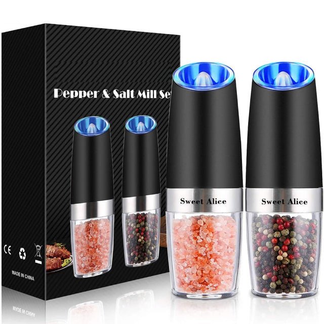 Electric Salt And Pepper Grinder With Automatic Gravity Sensor