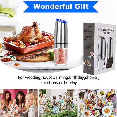 Electric Salt And Pepper Grinder With Automatic Gravity Sensor