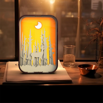 Carving Wood Table Lamp Elegant Night Light For Bedroom Decor