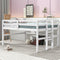 Wood Twin Size Loft Bed With Sturdy Side Ladder