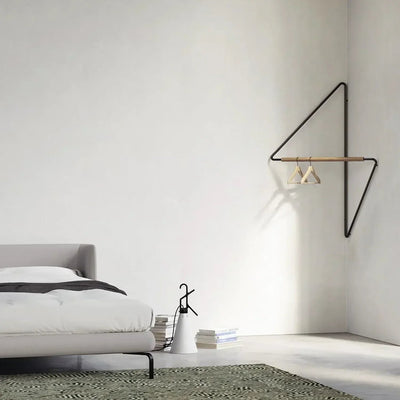 Wooden Corner Coat Hanger For Stylish Space Saving Organization 45x60cm