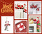 Wooden Santa & Reindeer Door Frame Décor Festive Holiday Ornament